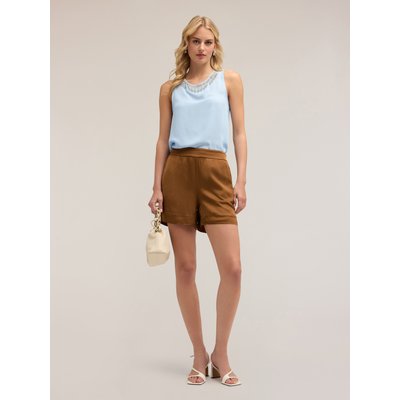 Short en satin de viscose teinte unie MOTIVI