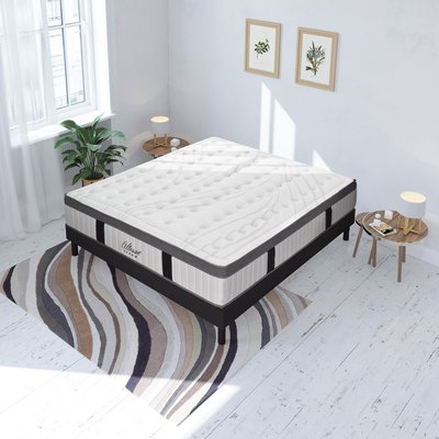 Ensemble Matelas Mémoire  sommier kit ALTESSE MAISON AUBERTIN