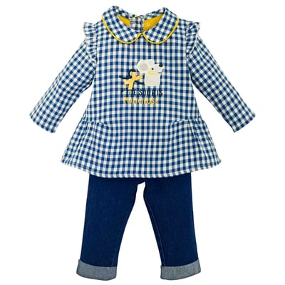 Tunique et pantalon bebe marine SUCRE D'ORGE