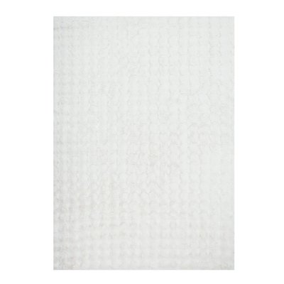 Tapis d'intérieur bubble blanc effet imitation fourrure BUMPY SWEEEK