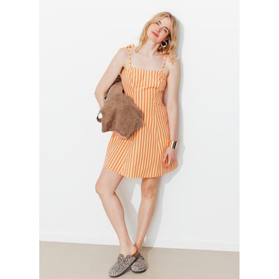 Robe courte rayée PROMOD