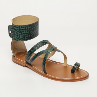 Sandales Darika Croco Vert WHITESUN