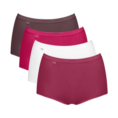 Lot de 4 culottes hautes unies SLOGGI
