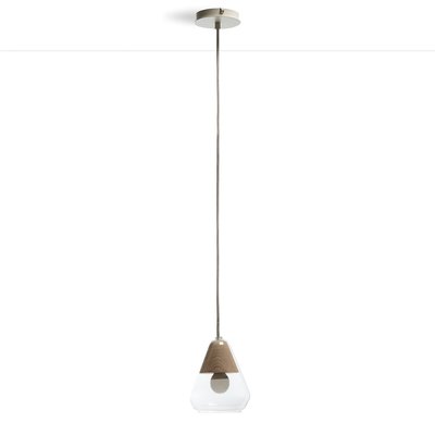 Lámpara de techo de vidrio y madera Ø14 cm, Nasoa LA REDOUTE INTERIEURS