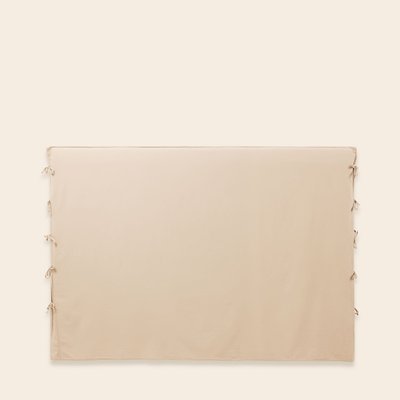 Housse De Tête De Lit en Satin de coton lavé uni à nouettes SATHEENE MADURA