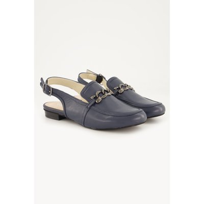 Mules en cuir. Chaînette fantaisie - largeur ULLA POPKEN