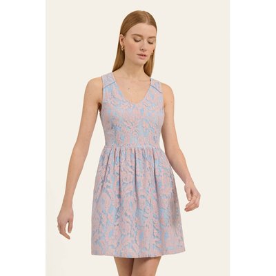 Robe évasée en dentelle sans manches ALYSSE NAF NAF