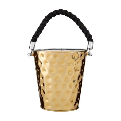 Medium Party Bucket in Gold Hammered Effect SO'HOME