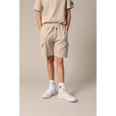 Short en coton gaufré avec taille élastiquée et multiples poches HOBART DEELUXE