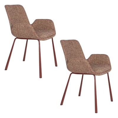 Chaise design en bois (lot de 2), BRIT ZUIVER
