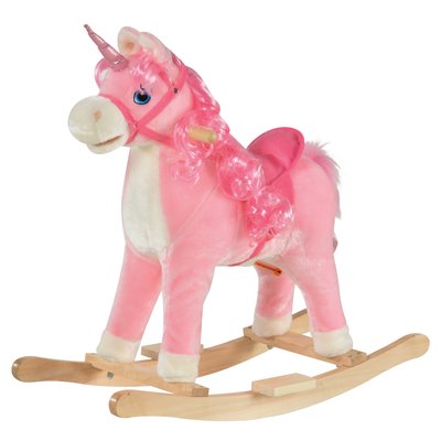 Cheval à bascule modèle licorne HOMCOM