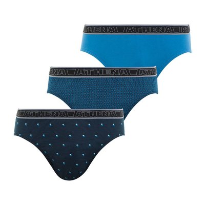 Lot de 3 slips pur coton, TONIC ATHENA
