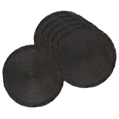 Set de table rond avec franges 38 cm CMP