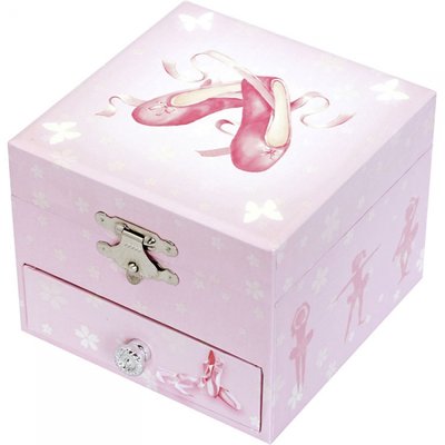 Petite boîte à musique bébé phosphorescente Chaussons Ballerine TROUSSELIER