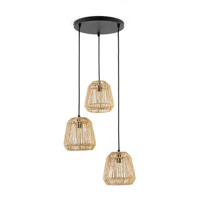 Suspension grappe métal fer et chanvre, Yaku LA REDOUTE INTERIEURS