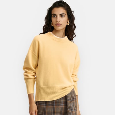 Sweter/komin z wełny/kaszmiru z okrągłym dekoltem, wyprodukowany we Francji LA REDOUTE COLLECTIONS