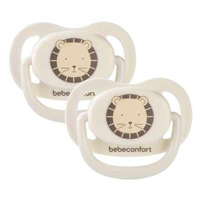 Lot de 2 sucettes physiologiques Air Confort 18-36 mois Sand BEBECONFORT