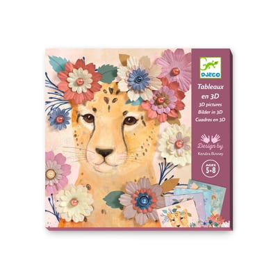 Papier créatif - Couronnes de fleurs DJECO