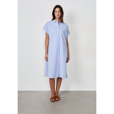 Robe chemise manches courtes à rayures CALIN RAY ETAM