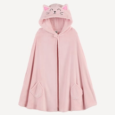 Cape d'intérieur à capuche, en polaire, motif chat LA REDOUTE COLLECTIONS