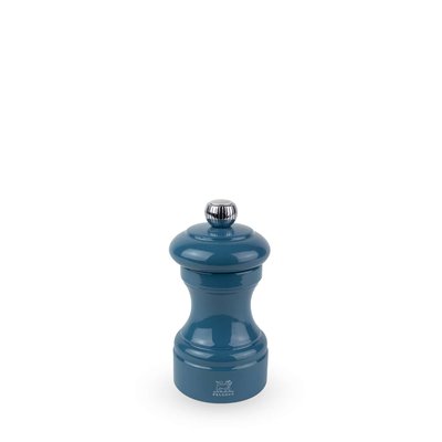 Moulin à sel manuel en bois laqué, bleu pacifique, 10 cm - 4' Bistro PEUGEOT