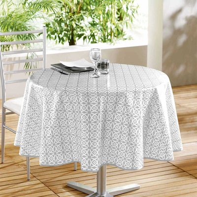 Nappe ronde en PVC à imprimés géométriques DOUCEUR D'INTÉRIEUR