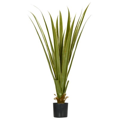 Plante artificielle agave H.90 cm 16 feuilles pot inclus OUTSUNNY