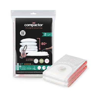 Lot de 2 sacs sous vide AspiSpace COMPACTOR