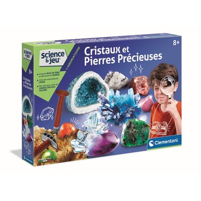 Clementoni Science & Jeu - Cristaux Et Pierres Précieuses - Jeu Scientifique CLEMENTONI
