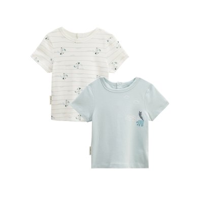 Lot de 2 t-shirts bébé manches courtes KIMI PETIT BEGUIN