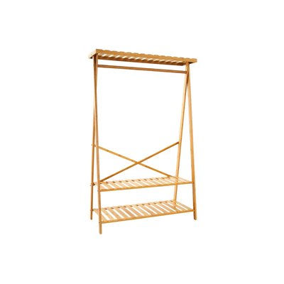 Portant vêtements en bambou 3 étagères - 100x43x160cm WADIGA