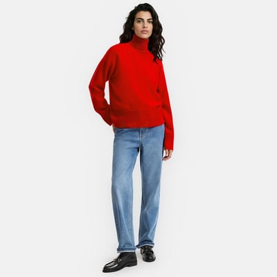 Trui van wol en kasjmier, gemaakt in Frankrijk LA REDOUTE COLLECTIONS