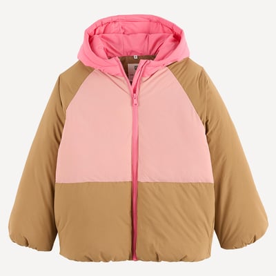 Doudoune chaude à capuche color block LA REDOUTE COLLECTIONS