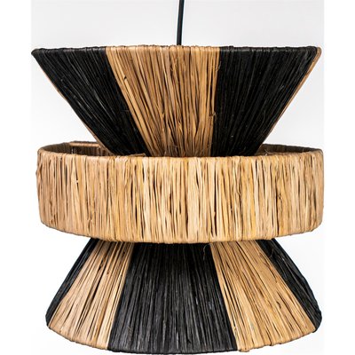 Suspension en raphia naturel et  style ethnique chic RECOLLECTION