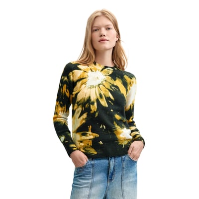 Pull à imprimé floral DESIGUAL