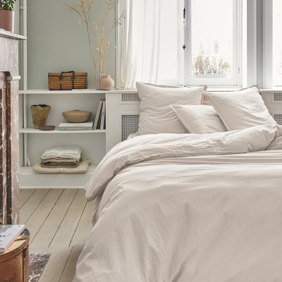 Housse de couette unie en coton, Made in France, TOUT DOUX ESSIX