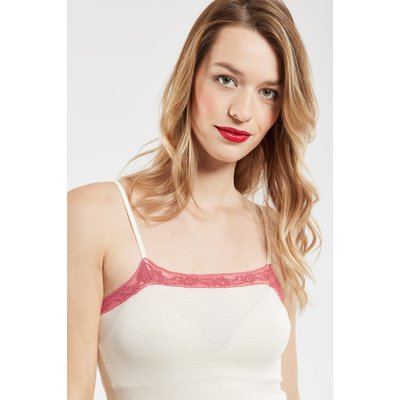 Caraco col dentelle en laine et soie ARMOR-LUX