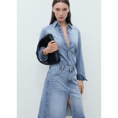 Jupe midi en jean MANGO