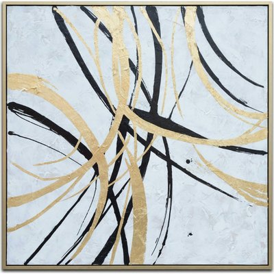 Tableau abstrait sur toile, élégance intérieure RECOLLECTION