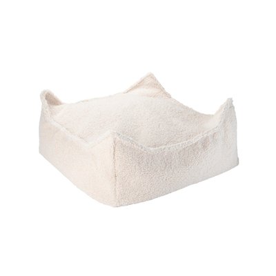 Pouf enfant carré bouclette BOUCLYN WIGIWAMA