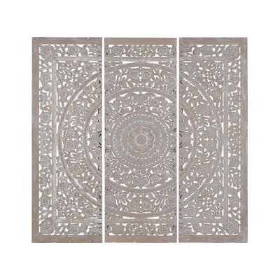 Banc de jardin en teck finition naturelle RECOLLECTION