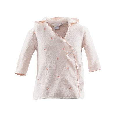 Peignoir coton bio BIENVENUE CARRE BLANC