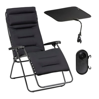 Ensemble Fauteuil Relax matelassé XL avec Ombrelle et Porte-Gobelet - RSX CLIP XL LAFUMA MOBILIER