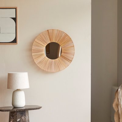 Miroir en fibres naturelles 60 cm IRIS TIKAMOON
