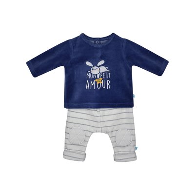 Sweat + pantalon velours rase fath SUCRE D'ORGE