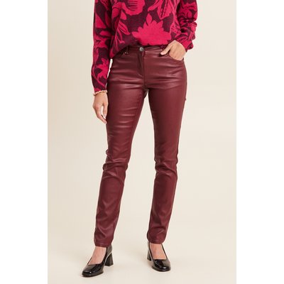 Pantalon enduit rouge femme La Redoute