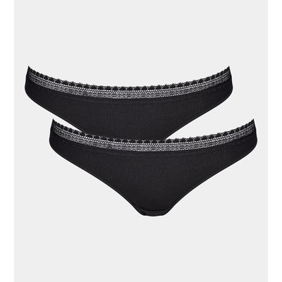 Lot de 2 slips brésiliens Go Ribbed SLOGGI