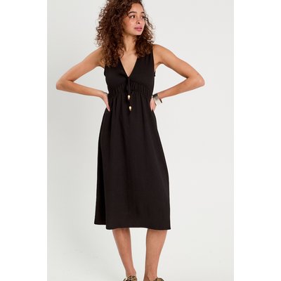 Robe midi évasée sans manches CACHE CACHE