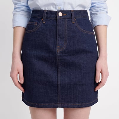 Jupe courte en denim, taille haute et coupe droite CLENA ARTLOVE