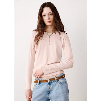 T-shirt à manches longues avec boutons décoratifs MANGO TEEN